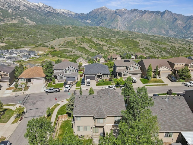 15106 S Heather Stone Cir, Draper, UT 84020 - aerial perspective of suburban area with a mountain backdrop