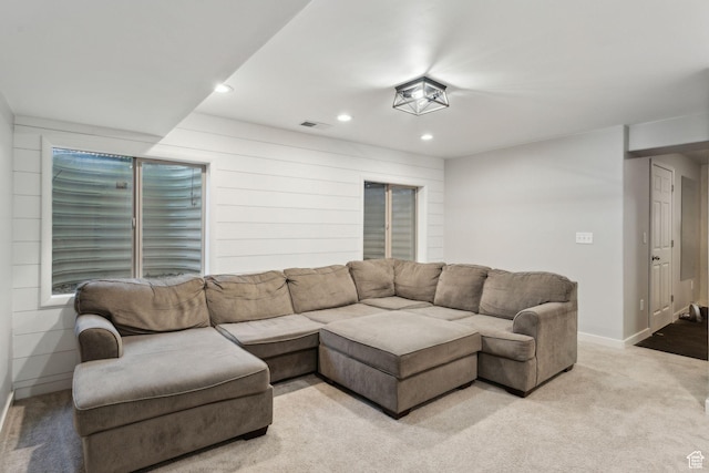 15106 S Heather Stone Cir, Draper, UT 84020 - living room with recessed lighting and light colored carpet