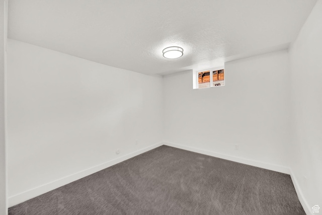 1003 E Platinum Way, Sandy, UT 84094 - empty room with dark carpet and a textured ceiling