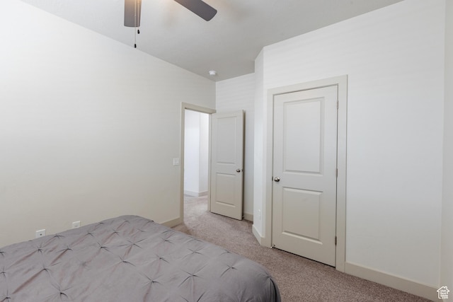 344 N Puerta Dr, Washington, UT 84780 - unfurnished bedroom featuring light carpet and a ceiling fan