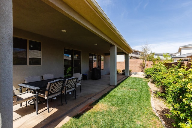 344 N Puerta Dr, Washington, UT 84780 - view of yard with a patio area and outdoor dining space