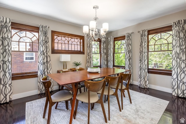 1603 S 1600 E, Salt Lake City, UT 84105 - dining room featuring a chandelier and hardwood / wood-style floors