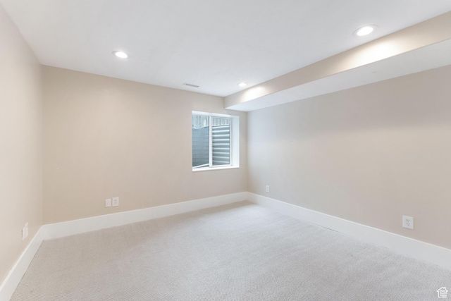 8743 N Franklin Dr E, Eagle Mountain, UT 84005 - spare room featuring carpet and recessed lighting