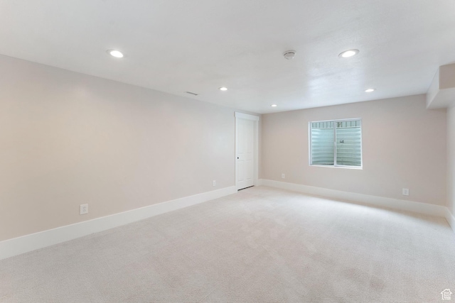 8743 N Franklin Dr E, Eagle Mountain, UT 84005 - spare room with recessed lighting and light carpet