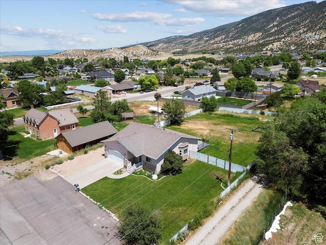231 S 200 E, Manti, UT 84642 - aerial view of residential area featuring a mountainous background