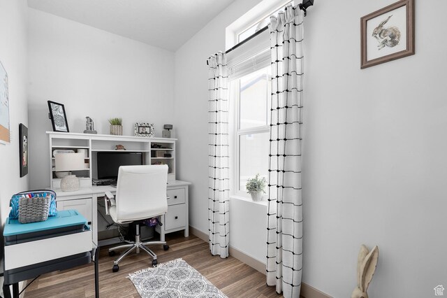 106 E Polaris Dr, Saratoga Springs, UT 84045 - office with wood finished floors and baseboards
