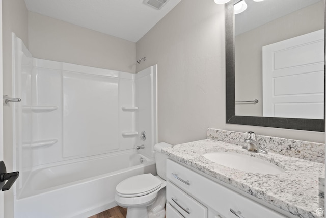 3256 S Iron Hill Cir, Saratoga Springs, UT 84045 - bathroom featuring vanity, bathing tub / shower combination, and wood finished floors