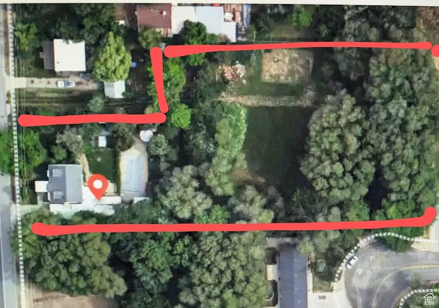 110 S Wall Ave E, Ogden, UT 84404 - aerial view of property and surrounding area with property boundaries highlighted