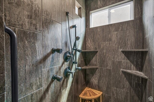 1472 W Pocket Mesa Dr, St George, UT 84770 - bathroom view of a tile shower