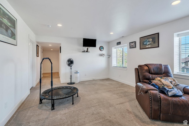 766 S Aspen Cir, Provo, UT 84606 - living area featuring recessed lighting and carpet flooring