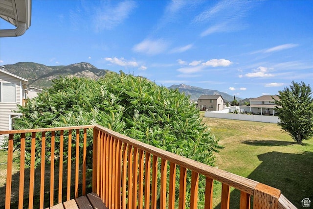 109 E 1875 N, Ogden, UT 84414 - deck with a mountain view and a yard