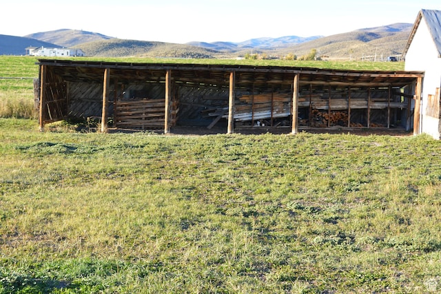 114 W 7th St, Georgetown, ID 83239 - view of pole building featuring a mountain view