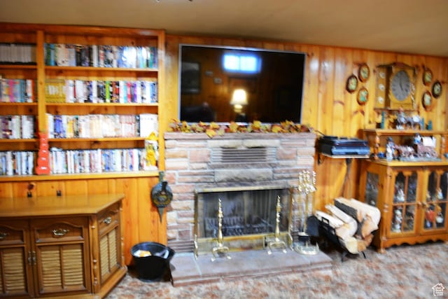 114 W 7th St, Georgetown, ID 83239 - living room with a fireplace