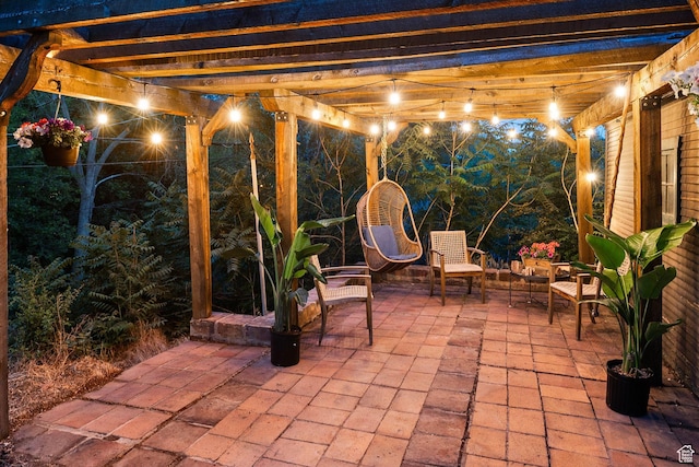 1710 E 900 S, Salt Lake City, UT 84108 - view of patio featuring a pergola