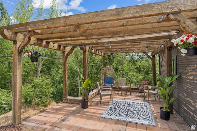 1710 E 900 S, Salt Lake City, UT 84108 - view of patio / terrace featuring a pergola