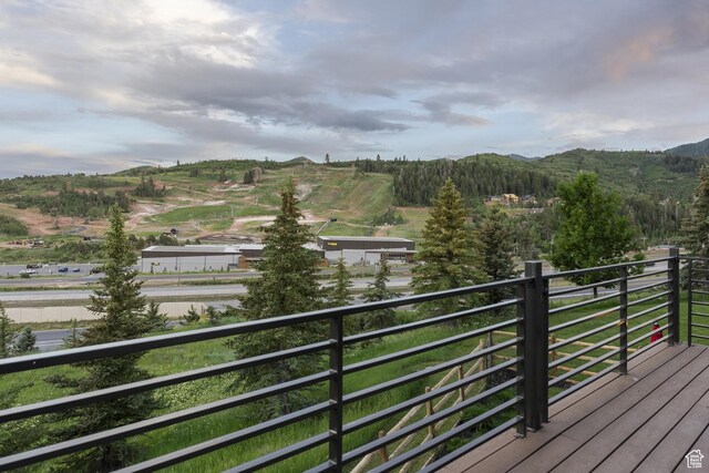 3922 View Pointe Dr, Park City, UT 84098 - wooden terrace with a mountain view