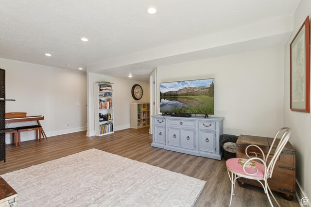 3922 View Pointe Dr, Park City, UT 84098 - living area with light wood-type flooring and recessed lighting