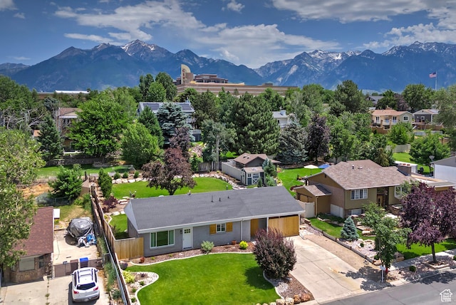 7669 S 1130 E, Midvale, UT 84047 - aerial perspective of suburban area with a mountain backdrop