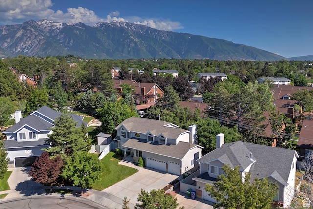 1222 E Big Pine Cir, Sandy, UT 84094 - aerial perspective of suburban area featuring a mountain backdrop