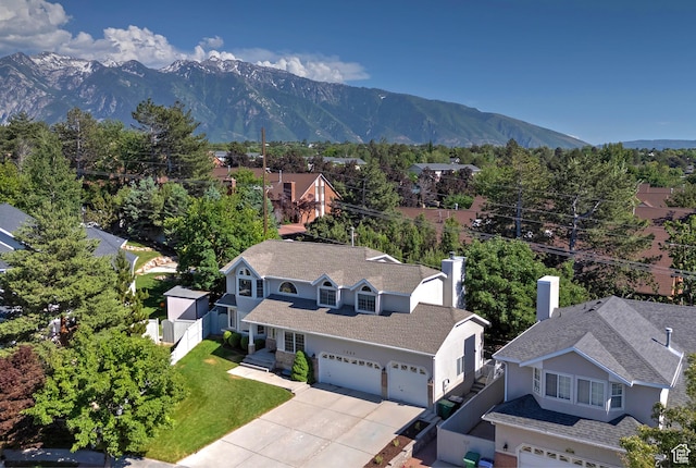 1222 E Big Pine Cir, Sandy, UT 84094 - view of subject property featuring a mountain backdrop