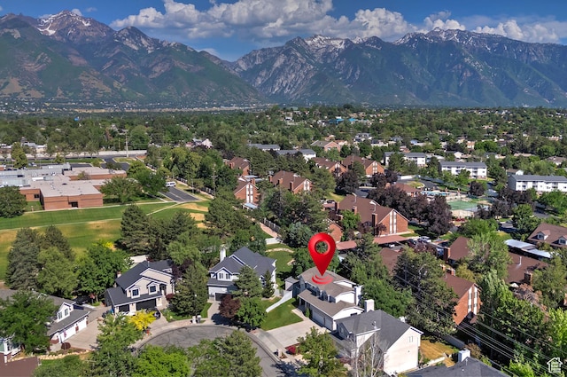 1222 E Big Pine Cir, Sandy, UT 84094 - aerial perspective of suburban area with mountains