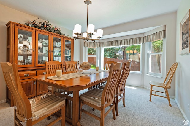 1222 E Big Pine Cir, Sandy, UT 84094 - dining room featuring light colored carpet and a chandelier