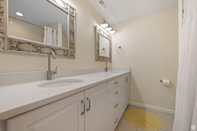 3569 E Avondale Dr S, Cottonwood Heights, UT 84121 - bathroom featuring double vanity and tile patterned floors