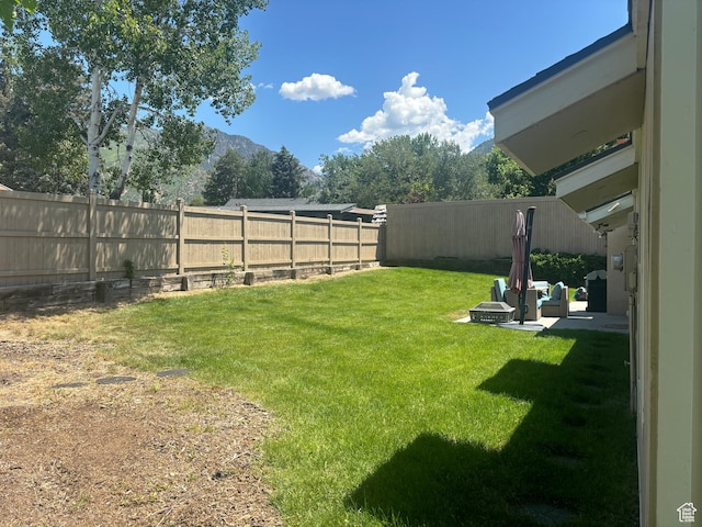 3569 E Avondale Dr S, Cottonwood Heights, UT 84121 - fenced backyard featuring a mountain view