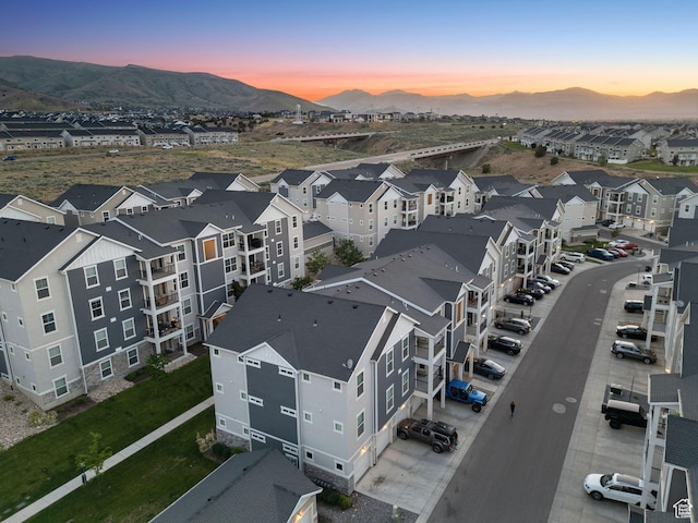 14654 S Bloom Dr W Unit K301, Herriman, UT 84096 - aerial view at dusk of a mountain view