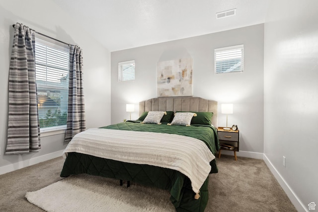 14654 S Bloom Dr W Unit K301, Herriman, UT 84096 - carpeted bedroom with multiple windows and lofted ceiling