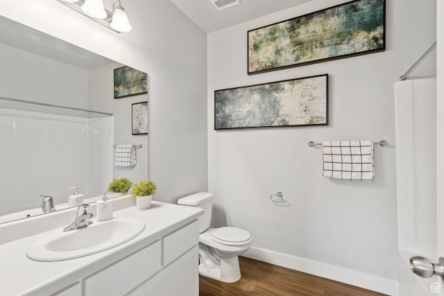 14654 S Bloom Dr W Unit K301, Herriman, UT 84096 - full bath featuring a shower, wood finished floors, and vanity
