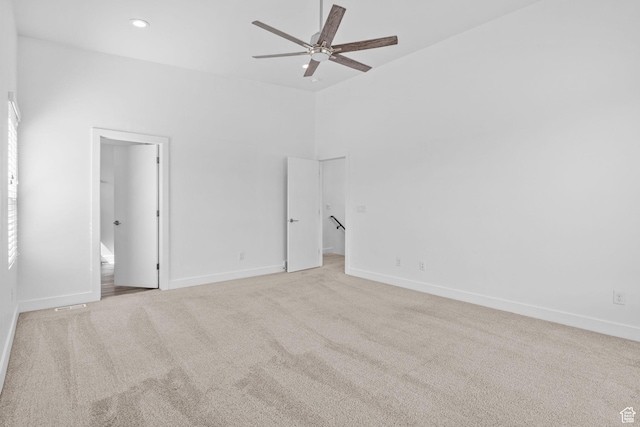 1046 W Albion Meadow Way, Bluffdale, UT 84065 - unfurnished bedroom featuring carpet, recessed lighting, a spacious closet, and ensuite bath