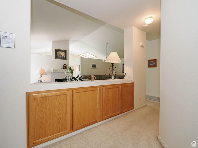3988 W Sugar Beet Dr S, West Valley City, UT 84120 - bar featuring vaulted ceiling and light colored carpet