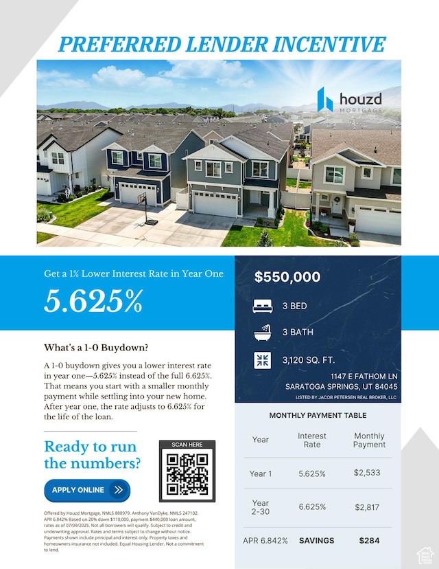1147 E Fathom Ln, Saratoga Springs, UT 84045 - view of marketing collateral with multiple images