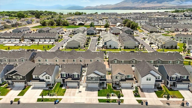 1147 E Fathom Ln, Saratoga Springs, UT 84045 - aerial view of residential area featuring mountains