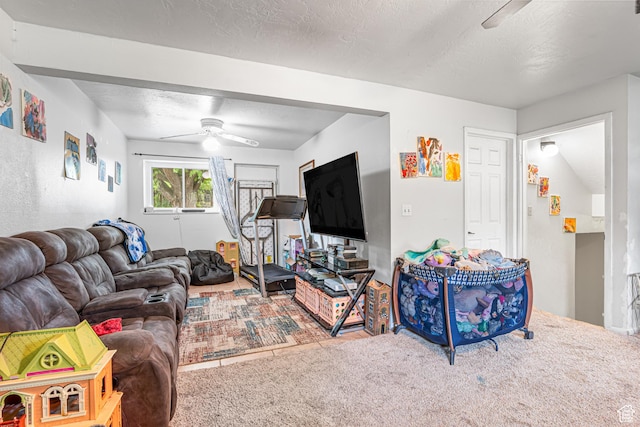 462 E 370 N, Delta, UT 84624 - carpeted living area with a ceiling fan
