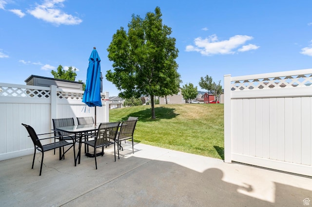 1738 N Brett St, Tooele, UT 84074 - view of patio featuring outdoor dining space