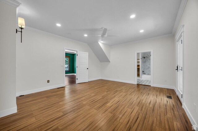 2546 S Fowler, Ogden, UT 84401 - bonus room featuring wood finished floors, ceiling fan, and recessed lighting