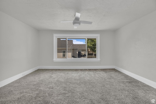 2546 S Fowler, Ogden, UT 84401 - carpeted empty room featuring a textured ceiling and a ceiling fan