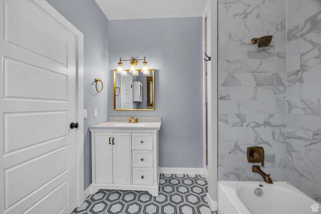 2546 S Fowler, Ogden, UT 84401 - full bath featuring a tub to relax in, vanity, and a shower