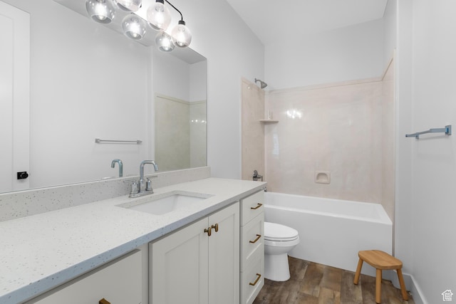 1872 S 250 W, Lehi, UT 84043 - bathroom with wood finished floors, vanity, and bathing tub / shower combination