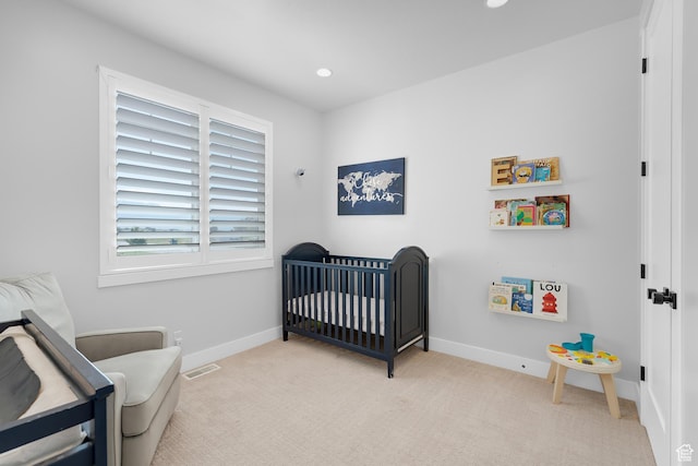 1872 S 250 W, Lehi, UT 84043 - bedroom with a crib, carpet flooring, and recessed lighting
