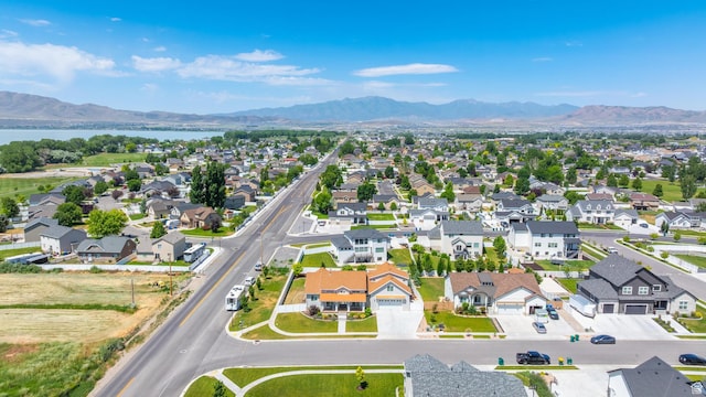 1872 S 250 W, Lehi, UT 84043 - aerial view of residential area with a water and mountain view