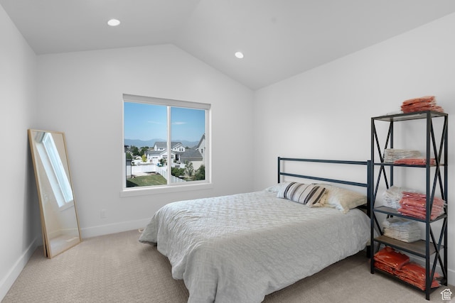 1872 S 250 W, Lehi, UT 84043 - carpeted bedroom featuring vaulted ceiling and recessed lighting