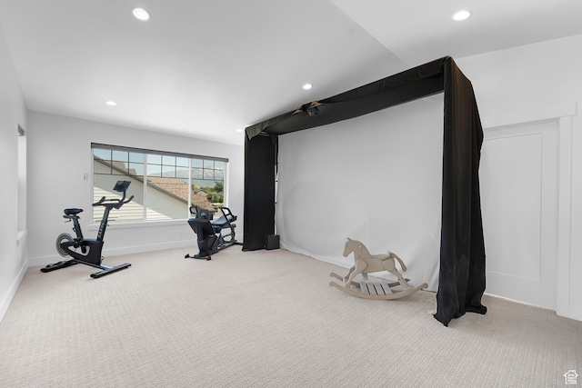 1872 S 250 W, Lehi, UT 84043 - workout area with carpet and recessed lighting