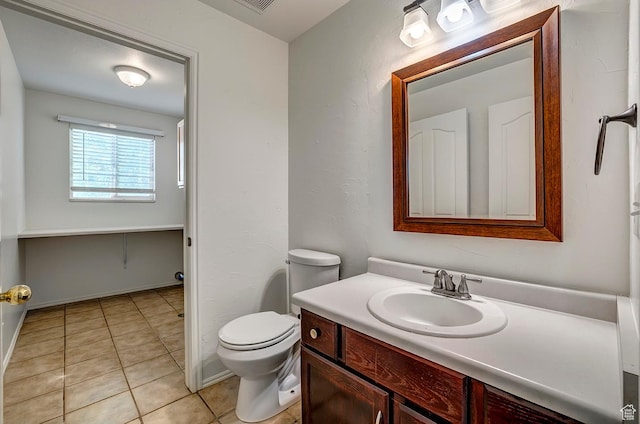 4689 W Nebo Dr S, West Jordan, UT 84088 - half bath featuring vanity and tile patterned flooring