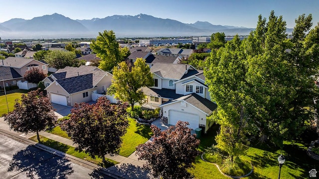 4689 W Nebo Dr S, West Jordan, UT 84088 - aerial view of residential area featuring a mountainous background