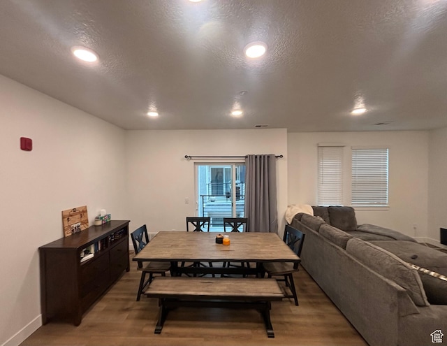 460 W 15 S Unit G201, Providence, UT 84332 - dining room with light wood-style flooring, recessed lighting, and a textured ceiling