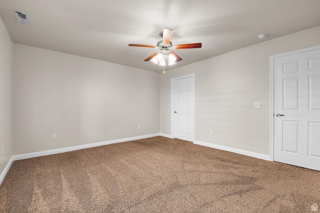 9213 S 2040 W Unit C, West Jordan, UT 84088 - unfurnished room with carpet, ceiling fan, and a smoke detector