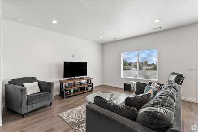 4113 S 3560 W, West Haven, UT 84401 - living room with wood finished floors and recessed lighting